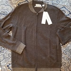 NWT Calvin Klein zip up sweater